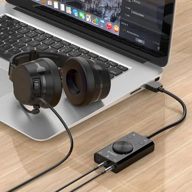 Alt view image 4 of 5 - Driver  External USB Sound Card for Desktop Laptop PC Portable Audio Stereo Sound Card Adapter