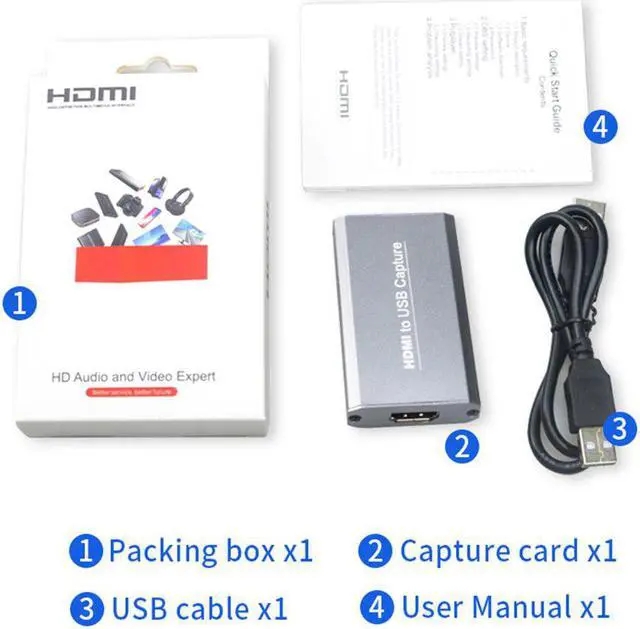 Alt view image 5 of 5 - Tuner Card Recorder Box HD  HDMI to USB  Recorder Card HDMI  Grabber Record Box Broadcast Device