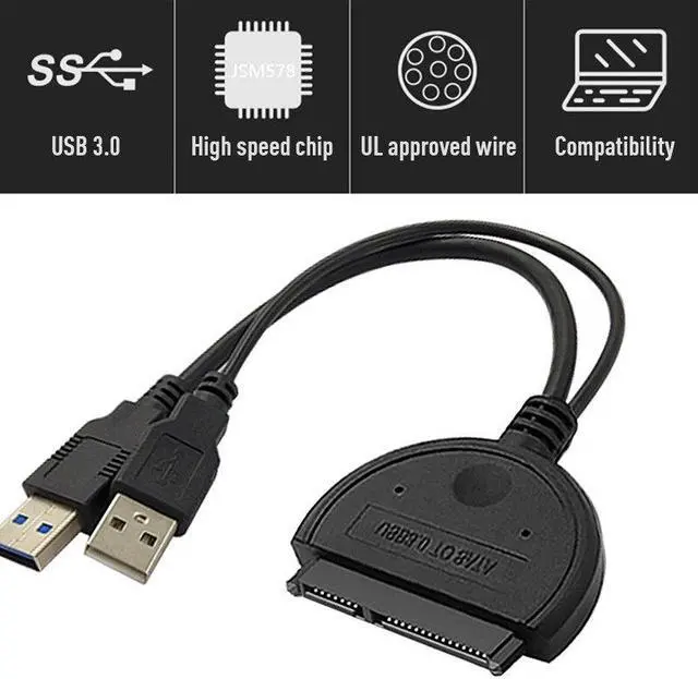 Main image of USB 3.0 To Sata Adapter Converter Cable USB3.0 Cable Converter Sata To Usb Rj45 Connector Male Member Sata Usb