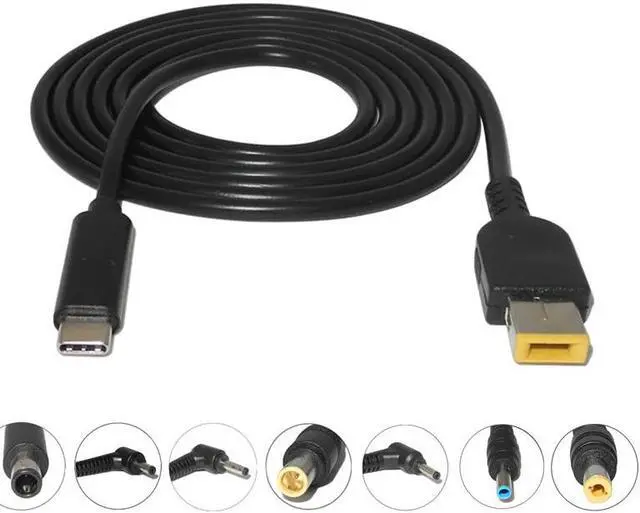 Main image of Type C PD Charging Cable Cord Dc Power Adapter Jack Converter to 14 Plugs Male for Lenovo Asus Dell Hp Laptop Charger