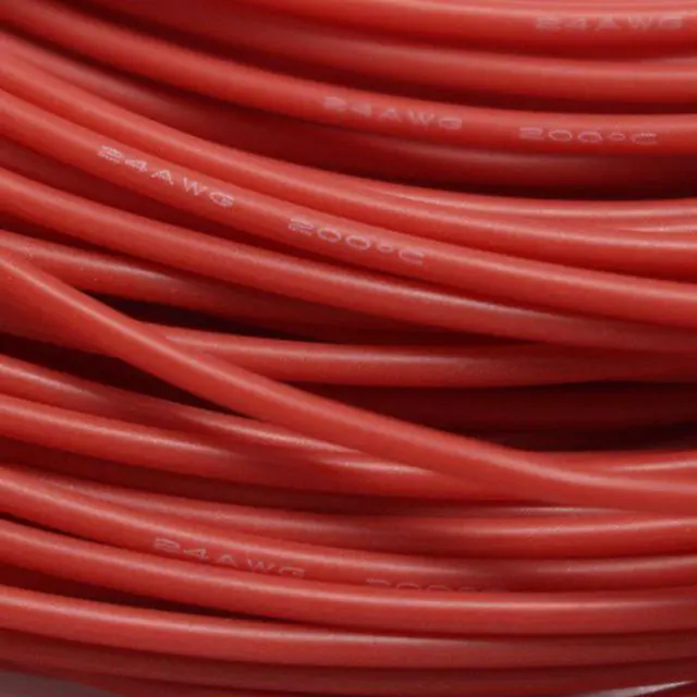 Alt view image 2 of 4 - 1m Silicone Wire 12AWG 14AWG 15AWG 16AWG 18AWG 20AWG 22AWG 26AWG 28AWG 30AWG Black Red Heatproof Soft Silicone Silica Gel Cable