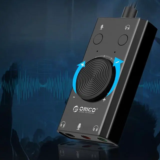 Alt view image 2 of 5 - Driver  External USB Sound Card for Desktop Laptop PC Portable Audio Stereo Sound Card Adapter