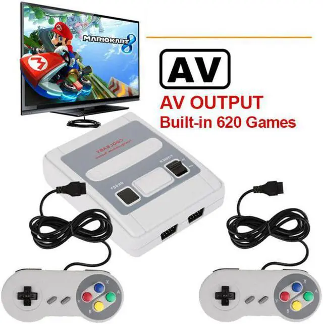 Alt view image 2 of 5 - 620 Games In 1 Mini Classic Game Console For SFC Retro TV Gamepads For Super Nintendo With 2 Controllers