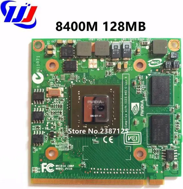 Alt view image 3 of 4 - For nV i d i a GeForce 8400M GS MXM IDDR2 128MB Graphics Video Card for A c e r Aspire4730G 5520G 5530G 5710G 5720G 5730G 6593G