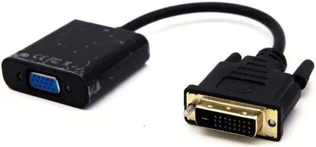 Alt view image 4 of 5 - HD 1080P DVI-D to VGA Adapter 24+1 25Pin Male to 15Pin Female Cable Converter for PC Computer HDTV Monitor Display