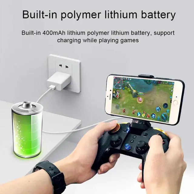 Alt view image 5 of 5 - 9118 for phone Bluetooth Gamepad Android IOS pubg Controller Wireless Joypad Smart Phone Tablet PC TV Box ps4 console