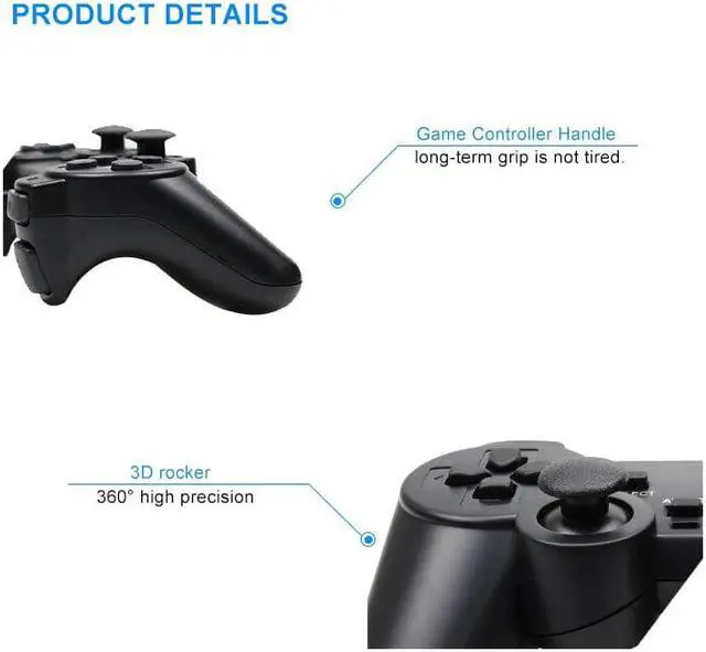 Alt view image 4 of 5 - USB PC Controller For PC Computer Laptop For WinXP/7/8/10 For Vista Black Gamepad Game Joystick Gameing Joypad