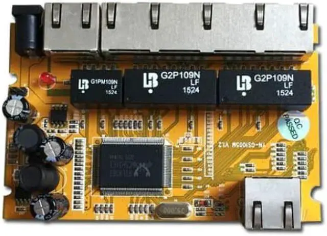 Alt view image 4 of 5 - PCBA OEM/ODM 6 Port 10/100/1000M realtek chipset gigabit switch pcba Module network switch poe ethernet hub Gigabit motherboard