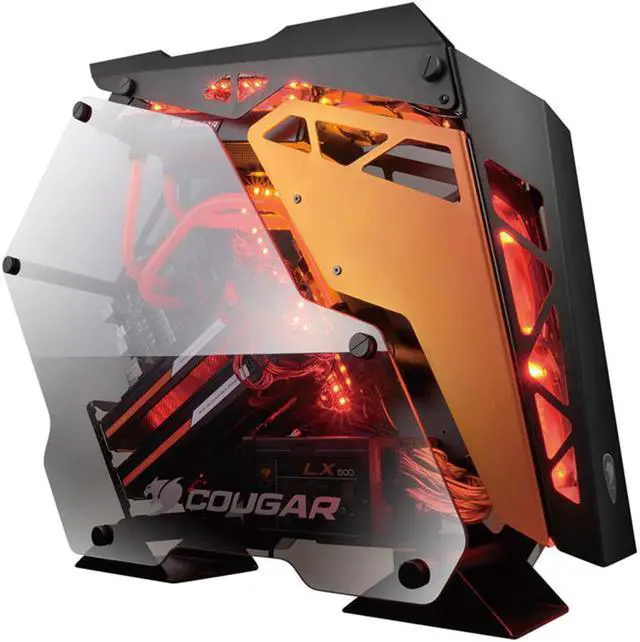 Alt view image 2 of 5 - Conquer PC Case MOD Water Cooler Case For ATX/MATX/Mini ITX Motherboard Water Cooling DIY Gamer Aluminum Tempered Glass