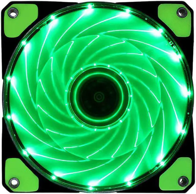 Alt view image 5 of 5 - 120mm LED Ultra Computer Cooler Silent Computer PC Case Fan 15 LEDs 12V With Rubber Quiet Connector Easy Installed Fan