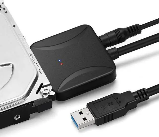 Alt view image 2 of 5 - USB Cable  To USB 3.0/2.0 Adapter Suport 2.5/3.5 Inch  HD External SSD HDD Hard Drive Cable USB  3.0 Adapter