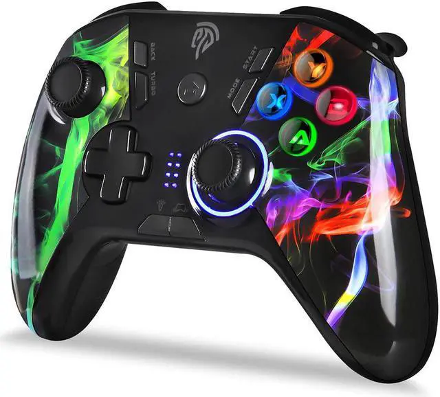 Alt view image 2 of 5 - ESM-9110 Wireless Gamepad Joystick Controller For PC Win 7/8/10 Android TV/TV Box PS3 Vibration LED Customized Buttons