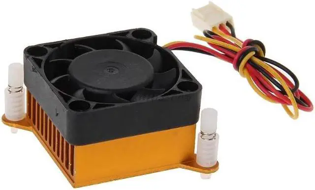 Alt view image 2 of 5 - Northbridge Chipset Aluminium Cooler Heatsink 40mm Fan For 3D Printer Cooling