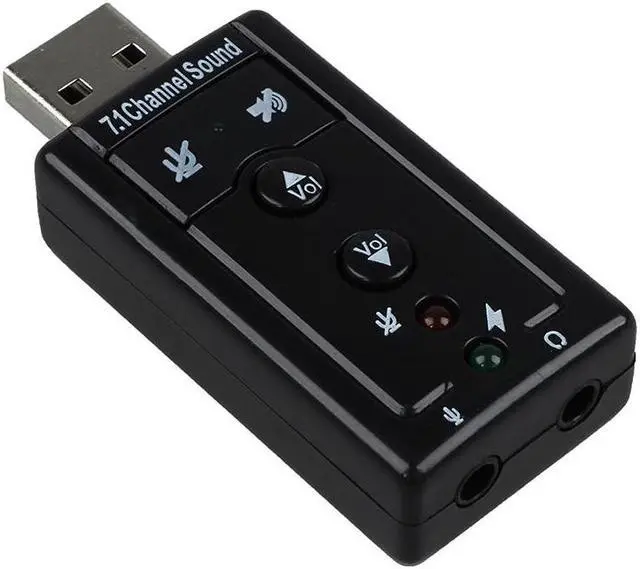 Alt view image 2 of 3 - Sound Card 7.1 External USB 2.0 Audio Adapter Drivers CD