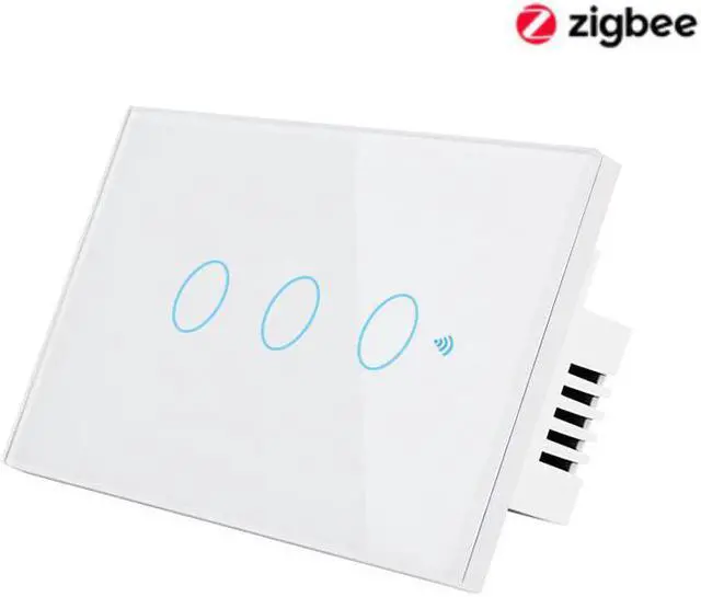 Main image of smart touch switch network connection APP control US standard 1\2\3gang AC110V 220V wall sticker light switch interrupter