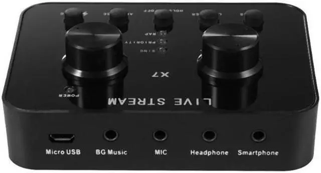 Main image of External USB Sound Card Headset Microphone Webcast Streamer Sound Card for Twitch Live Show Broadcast Phone Computer PC