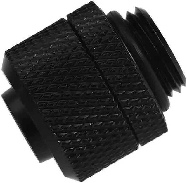 Alt view image 3 of 5 - 2Pcs Water Cooling Fittings G1/4 External Thread Pagoda Black & 1x G1/4 Vent Valve Aluminum Handle Double Inner Teeth Water Ball