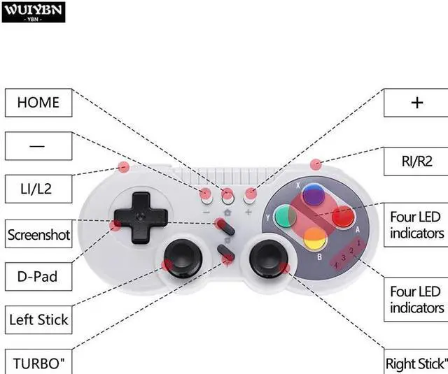 Alt view image 4 of 5 - Wireless MiNi Gamepad Switch Controller For Nintend lite/Switch Pro/Steam Game Joystick