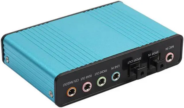 Alt view image 5 of 5 - External Sound Card USB 6 Channel 5.1 External Audio Music Sound Card Soundcard For Laptop PC with  Driver CD + USB Cable