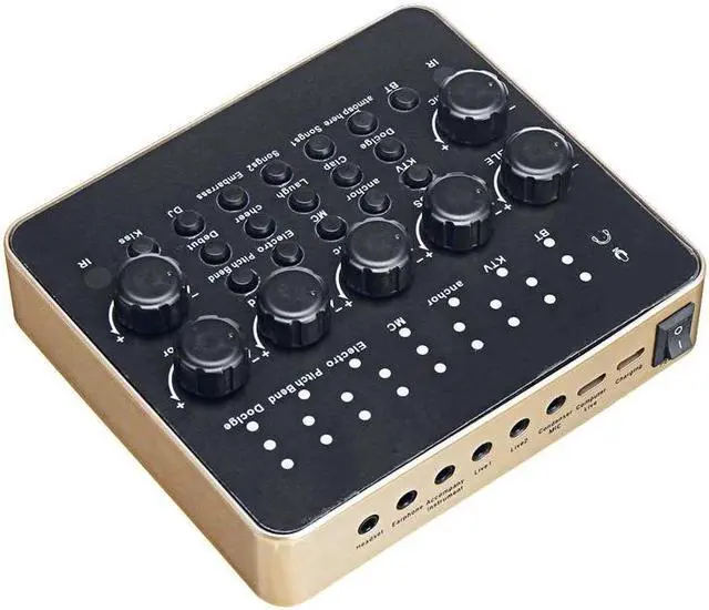Alt view image 3 of 5 - Live Sound Card Microphone Set Device External Recording Singing for Mobile Phone o Live Broadcast