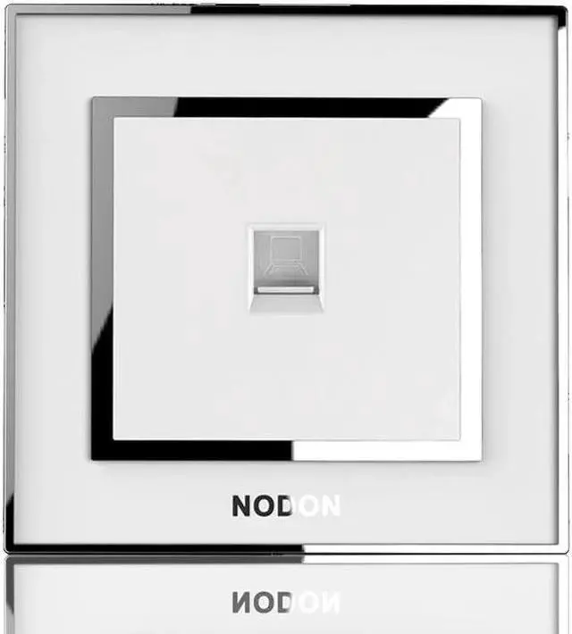 Alt view image 4 of 4 - glass mirror switch broadband network socket panel 1Gang computer network cable socket