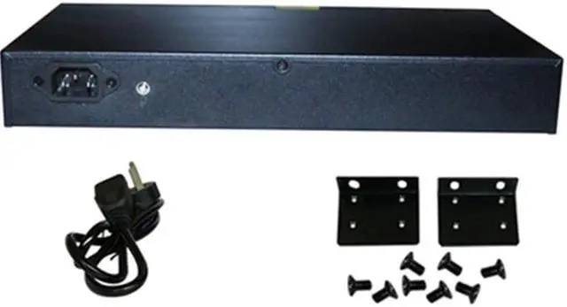 Alt view image 5 of 5 - 24Ports Gigabit Switch 1000Mbps POE Switch , Smart Desktop Network Power Over Ethernet InjectorExtend 250M ,2 Port Uplink 1 SFP