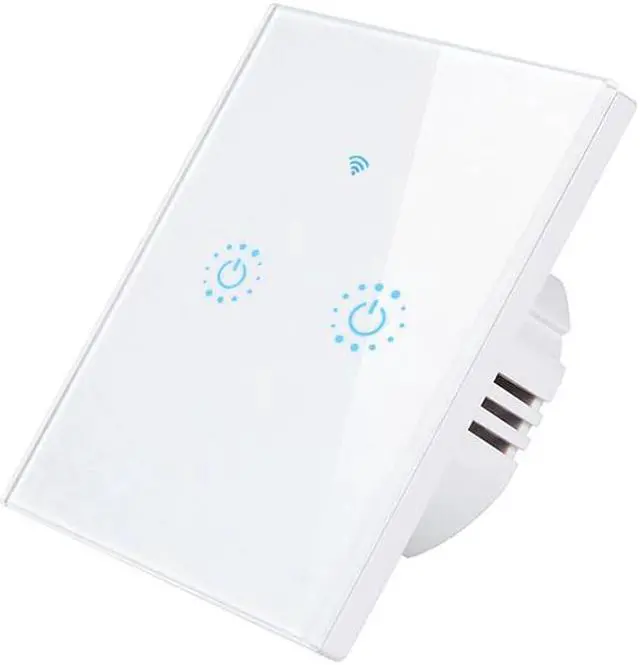 Alt view image 4 of 5 - Smart touch switch WIFI network connection mobile phone APP remote control single line control EU standard light switch
