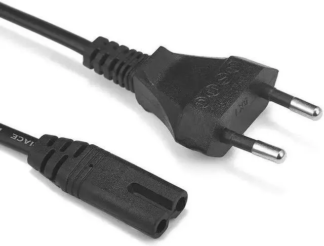 Alt view image 2 of 5 - Power Cord Figure 8 EU Plug IEC320 C7 AC Extension Cord Cable For  Laptop Charger  Printer Radio Speaker XBOX One S