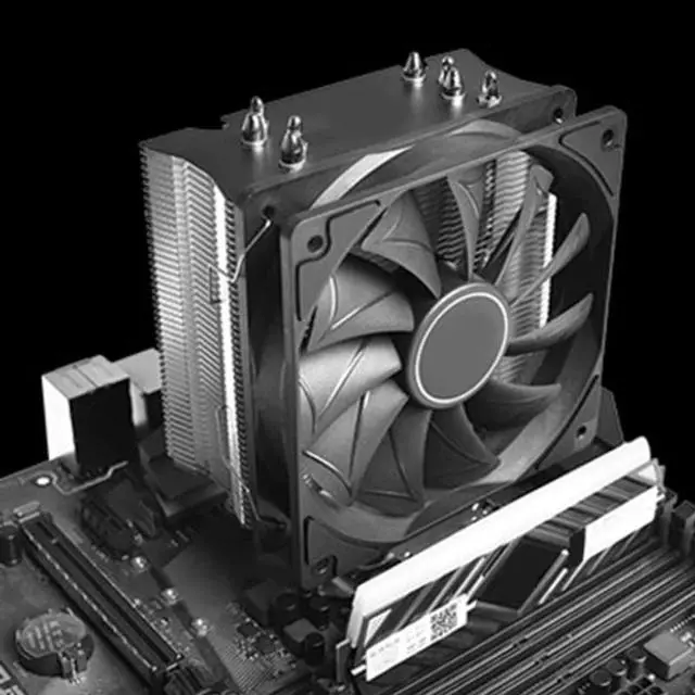 Alt view image 4 of 5 - 4 Pin 120MM 1800RPM PWM PC Case Fan Speed Adjustable High Airflow CPU Radiator Long Life Ultra Quiet Computer Cooling Fan Black