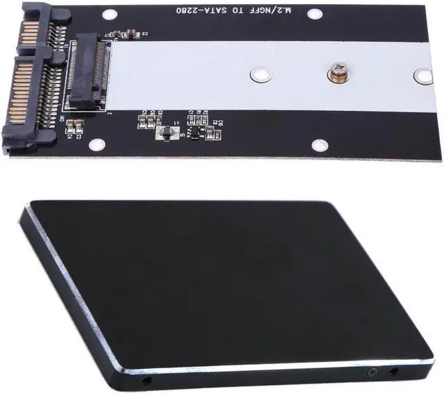 Alt view image 3 of 5 - B Key M.2 NGFF SSD to SATA 2.5" Converter Adapter Card for Windows Vista Linux Mac 10 OS for SSD type 2230 2242 2260 2280