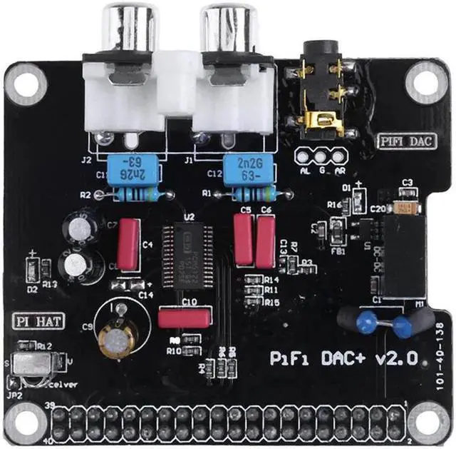 Main image of Hifi Dac Audio Sound Card Module I2S+Led Indicator for Raspberry Pi 2 B