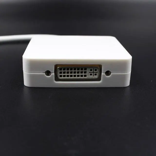 Alt view image 5 of 5 - 3 IN 1 Mini Display Port Thunderbolt to DVI VGA  Adapter cable  for MacBook  splitter  aux cable