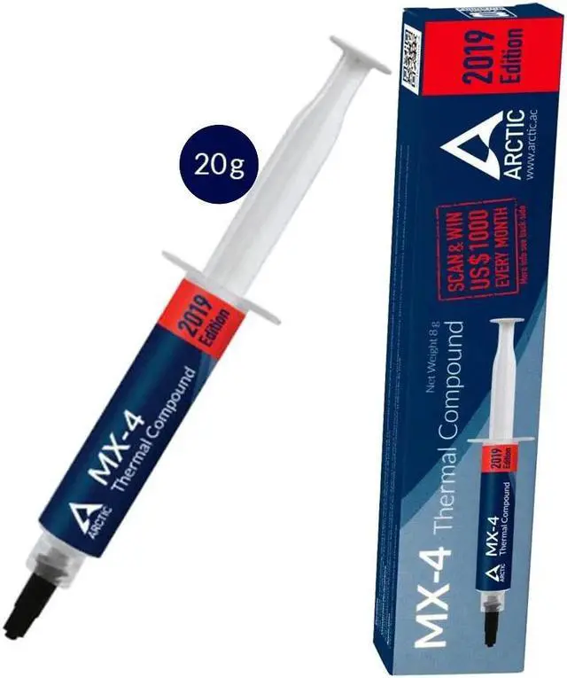 Alt view image 5 of 5 - MX-4 2g 4g 8g 20g MX 4 Intel Processor CPU for All Coolers Cooling Fan Thermal Grease VGA Compound Heatsink Plaster Paste