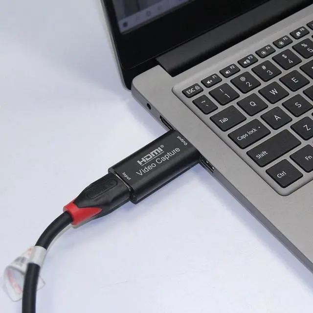 Alt view image 3 of 5 - 4K To USB 2.0 3.0 Video Capture Card Video Recording Box PC Game Live Streaming Video Recorder Mic In Audio Out