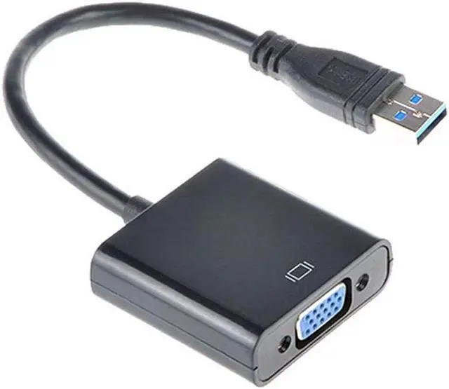 Alt view image 3 of 5 - 1pc USB 3.0 to VGA Graphic Converter Card Display Cable Adapter 1080P Black