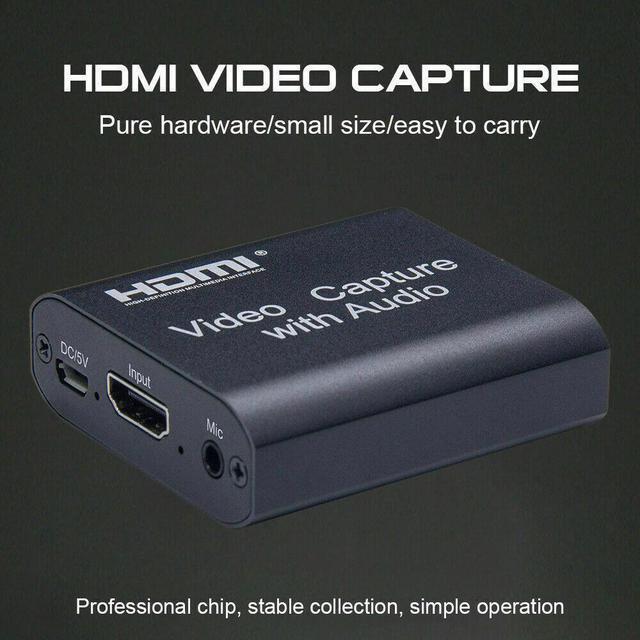 Alt view image 5 of 5 - Office Video  Card Plug And Play HD 1080P Teaching Universal With Audio Portable 4K HDMI Loop Output Game Recording