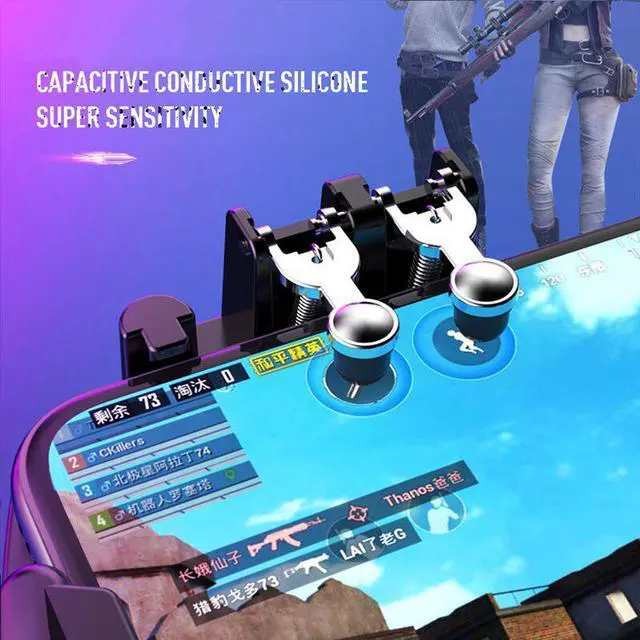Alt view image 2 of 5 - Game Controller Pubg Controller Gamepad Pubg Mobile Trigger L1R1 Shooter Joystick Game Pad Phone Gamepad Controller