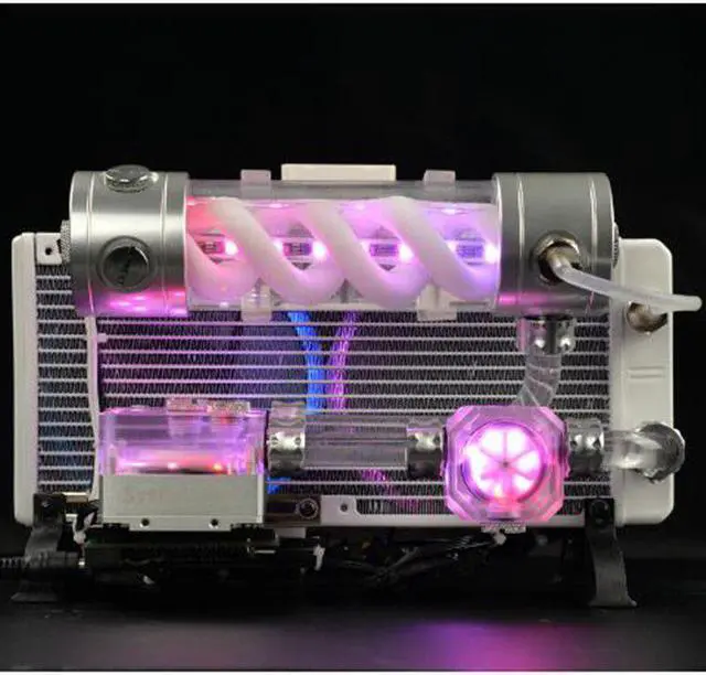 Alt view image 5 of 5 - Integrated Notebook Water Cooling External Modified Radiator Mobile Phone Water-cooled Thermal Game Machine