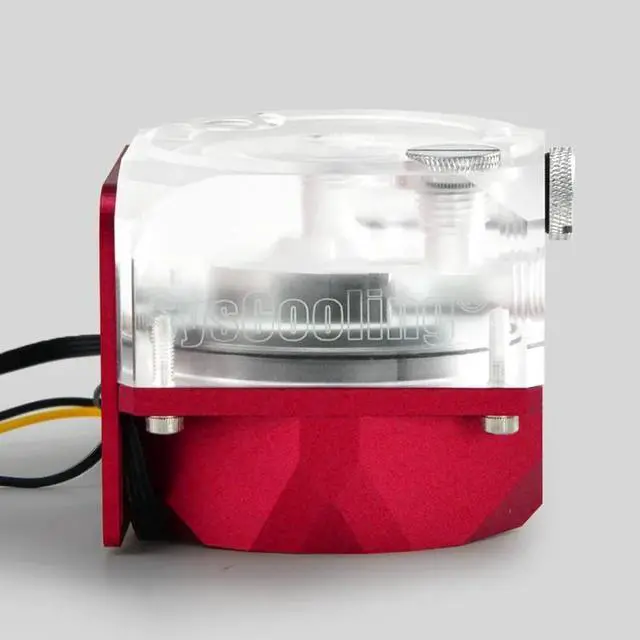 Alt view image 2 of 5 - SC-P90B water cooling pump DC 12V 1300L/H metal case pump with 5V RGB PWM support