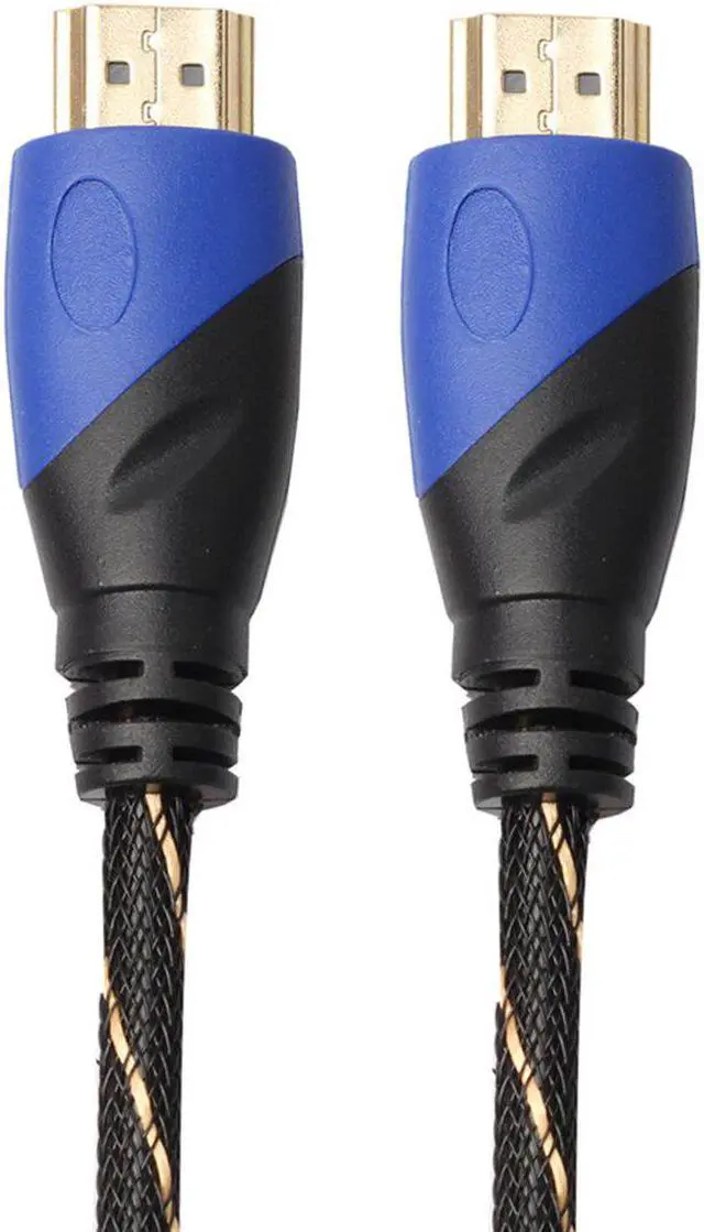 Alt view image 4 of 5 - 10/15 Meters New Braided HDMI 1.4 Cable Gold Plated Connection 1080P HD AV Cable