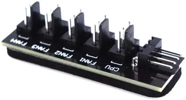 Alt view image 4 of 5 - 1 to 5 or 8 Ports 4 pin PWM Fan Hub Splitter,PWM Regulator 12V CPU Cooler / Case / Chasis Cooling Fan Power Cable Adapter
