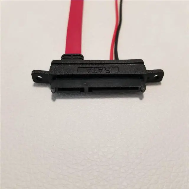 Alt view image 2 of 5 - 22Pin to 7Pin & 2Pin IDE Hard Drive Data Power Cable 7+15Pin Adapter Red 10cm