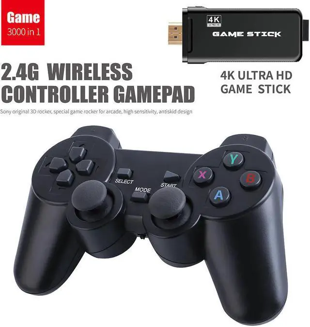 Alt view image 2 of 5 - Game Console HDMI Output Portable 4K TV Video Game Console With 2.4G Wireless Controller Support CPS PS1 Classic Games