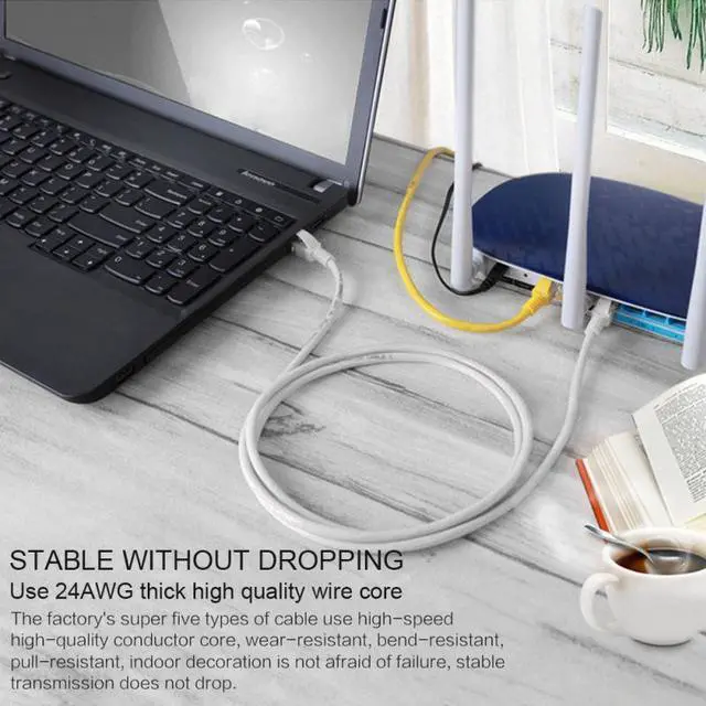 Alt view image 4 of 5 - 1pcs RJ45 LAN Network Cable Durable Ethernet LAN Network Cable For Computers And Switches Hubs Digital Set-top Boxes