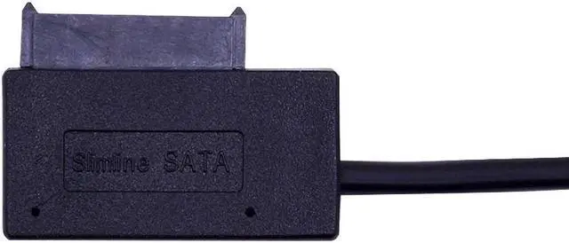 Alt view image 4 of 5 - USB 2.0 to 6 7 13Pin Slimline Slim SATA Cable with External USB2.0 Power Supply for Notebook Laptop CD-ROM DVD-ROM ODD