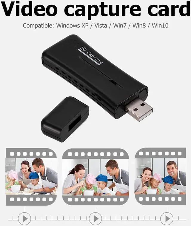 Alt view image 5 of 5 - USB 2.0 to HDMI Video Capture Card Adapter Converter Video and TV Tuner Cards for Windows 10 8 7 XP Vista Computer