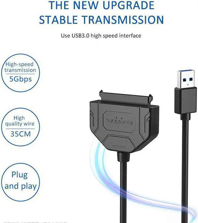 Alt view image 4 of 5 - To USB3.0 Easy Drive Cable 2.5 Inch  Solid State Mechanical Hard Drive USB 3.0 To  Converter Adapter