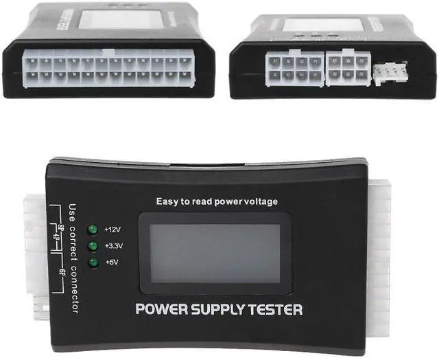 Alt view image 2 of 5 - 2020 New Digital LCD Power Supply Tester Multifunction Computer 20 24 Pin Sata LCD PSU HD ATX BTX Voltage Test Source