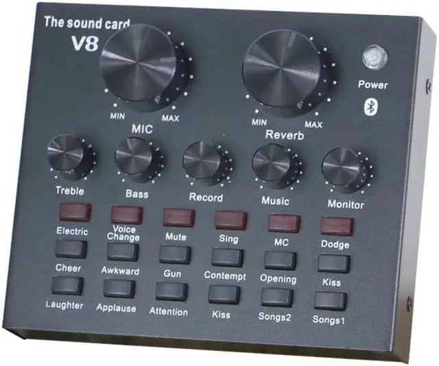 Alt view image 4 of 5 - Hot KTV Live Broadcast Mini Audio Mixer Sound Card Console Mic Studio Recording for Mobile Phone Computer