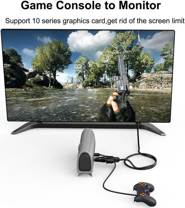 Alt view image 5 of 5 - HDMI to VGA Adapter HDMI Male to VGA Felame HD 1080P Audio Cable Converter With 3.5 Jack for PC/HDTV DVD Projector Laptop